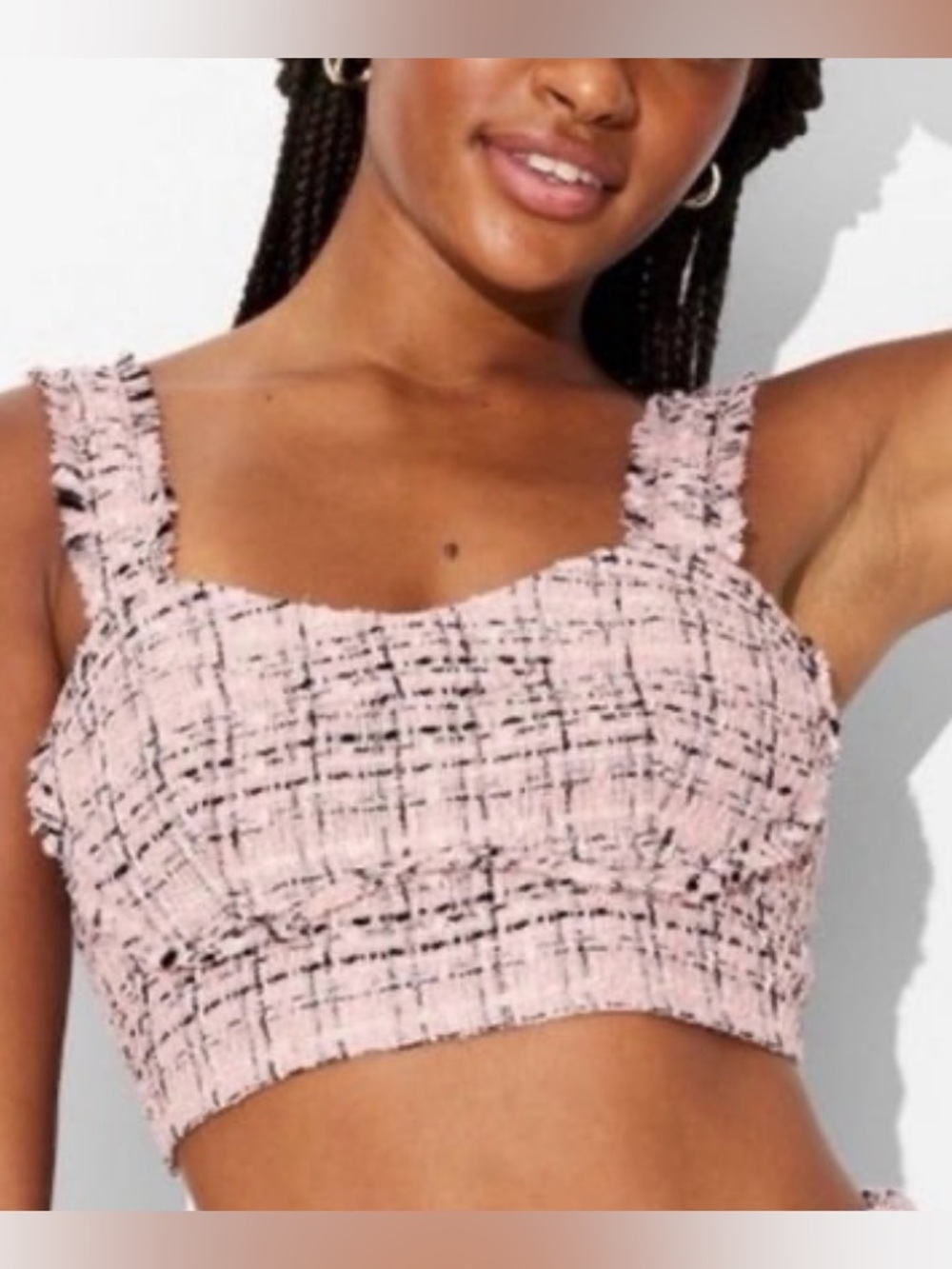 Wild Fable Tweed Boucle Tiny Tank Top - NWT